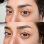 avant et après le rehaussement de cils - beauty art pro