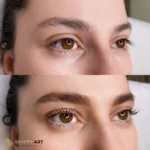 avant et après le rehaussement de cils - beauty art pro 2
