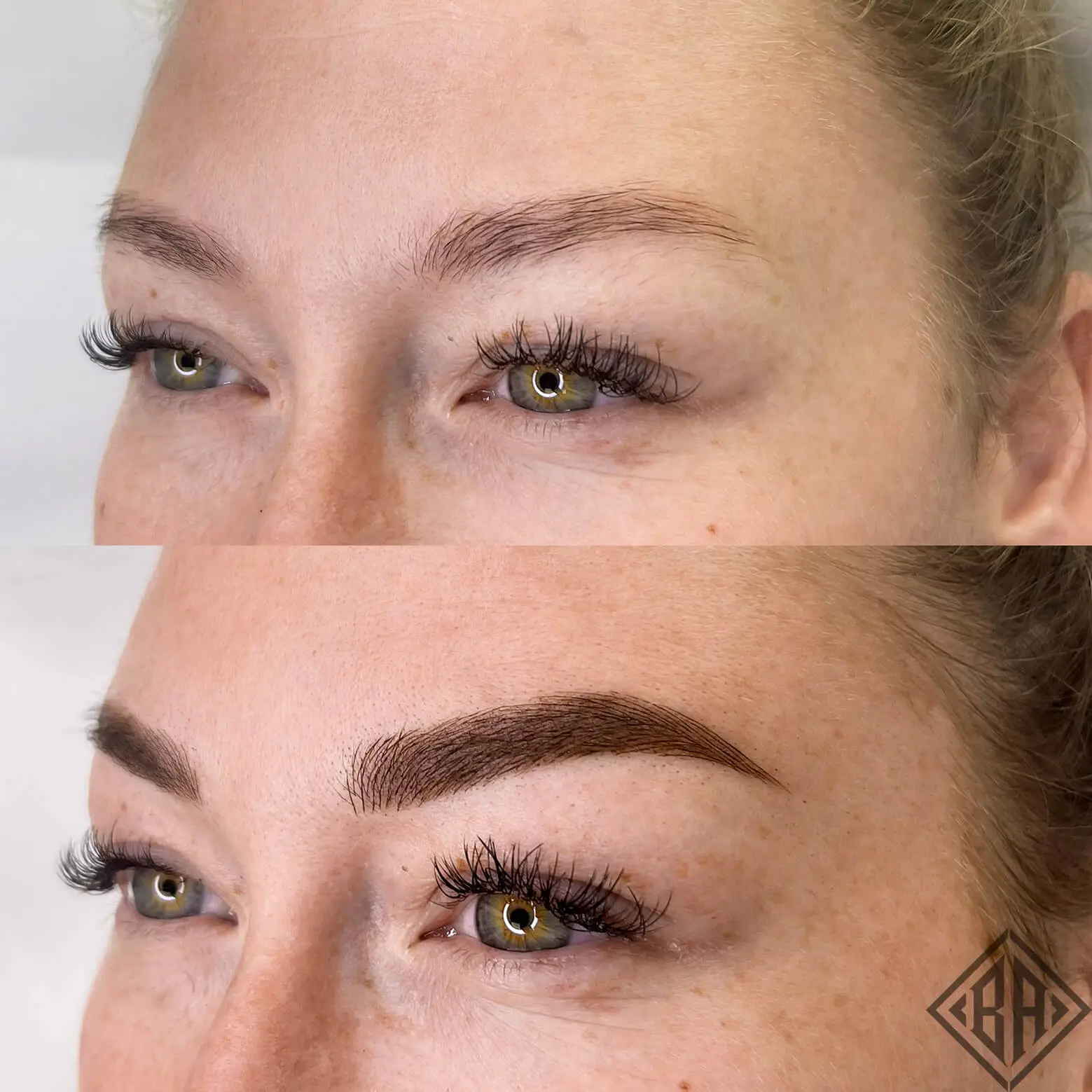 Avant et après le microblading et le microshading - beauty art pro 3