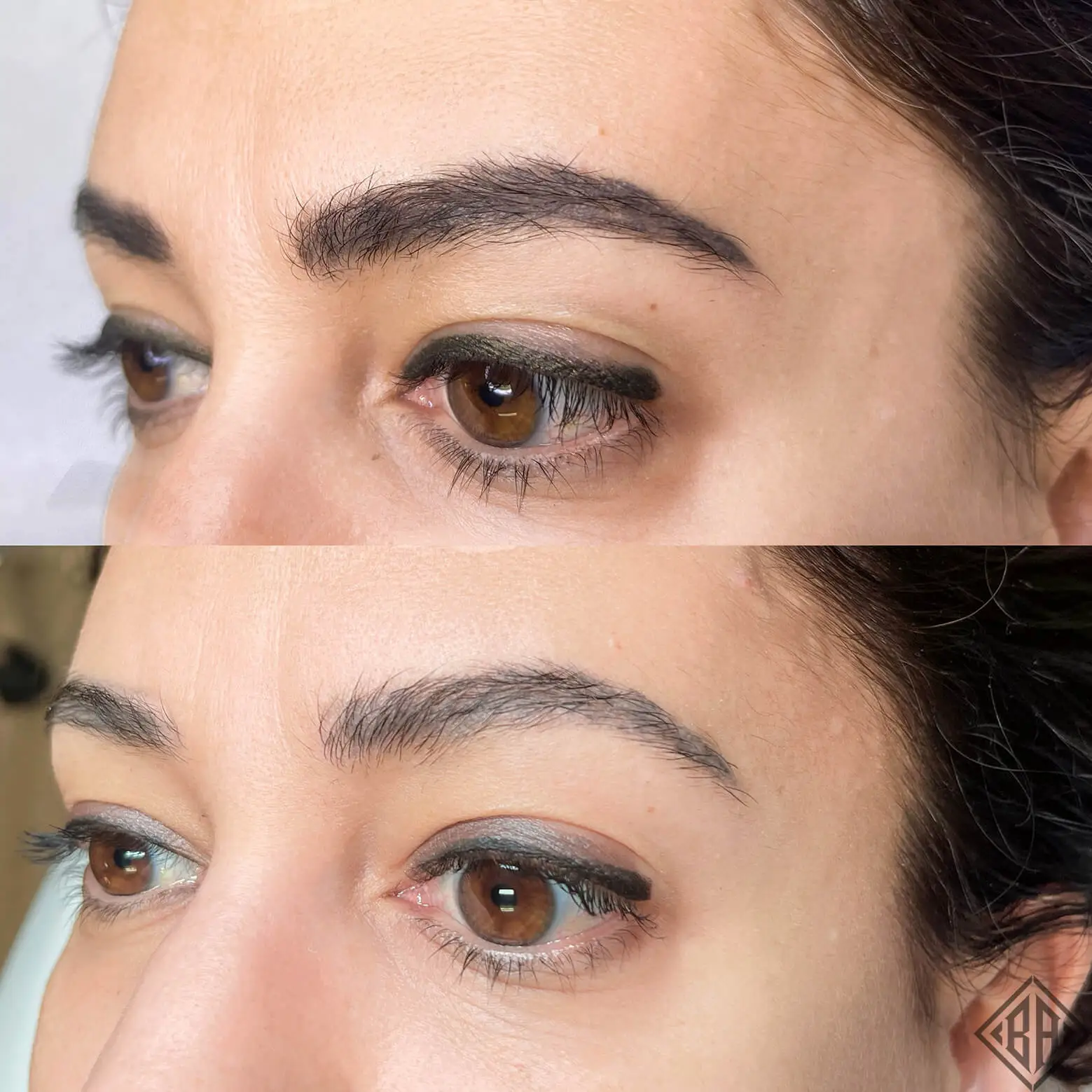 avant et après l'enlèvement du tatouage pmu - beauty art pro 4